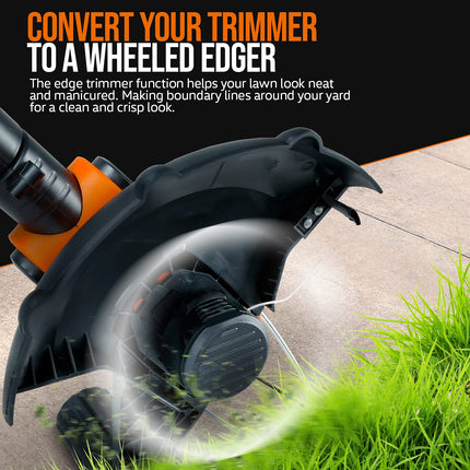 SuperHandy 2 in 1 Lawn Mower Edger Tool String Grass Trimmer Brush Cutter Weed Whacker Cordless Electric 20V Garden Landscaping