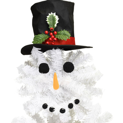 Tree Buddees Cute Snowman Christmas Tree - 5 Foot Tall - Accessories Included