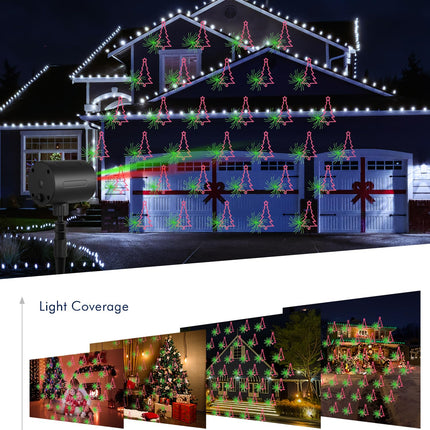 Christmas Light Projector Outdoor Christmas Pattern Holiday Projector Remote Control IP65 Waterproof Landscape Decoration Applicable Wall Garden House Christmas Night Party Favours
