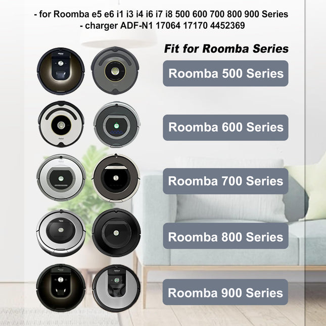 Roomba Charger, Roomba Charger Dock, Roomba Charging Base, Roomba Docking Station For Roomba E5 E6 I1 I3 I4 I6 I7 I8 500 600 700 800 900 Series Robots With North American Line Power Cord