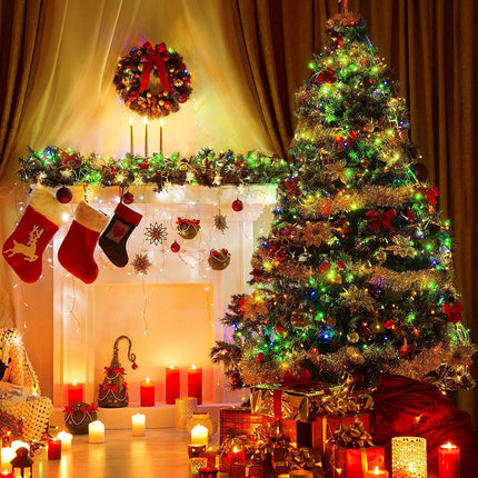 FULLBELL Christmas Lights, 66 Feets 200 LED Christmas Decorations Memory Indoor Outdoor String Lights Home Bedroom Wedding Classroom Birthday Party Room Decor Christmas Tree Lights(Multi)