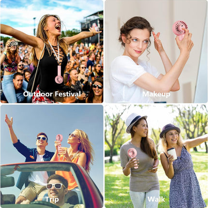 Mini Portable Fan, Battery Operated Personal Handheld Fan, 3 Speed Adjustable Usb Rechargeable Fan, Cute Design Powerful Eyelash