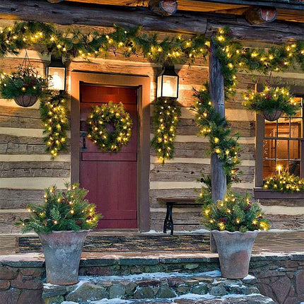 Battery Operated Christmas Lights, 16FT 50 LED 5mm Wide Angle String Lights with Remote Timer 8 Modes Waterproof for Indoor Outdoor Tree Garden Wreath Xmas Decor (Warm White)
