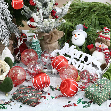 3.14 Inch Red Silk Christmas Ball Ornaments, 9 Pcs Satin Christmas Tree Hanging Ornaments Wreath Garland Decor Xmas Balls for Home, Holiday, Wedding, Xmas Hanging Decorations