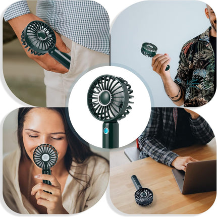 Civpower Mini Handheld Fan, Portable Usb Rechargeable Fan, Battery Operated Small Pocket Fan, 3 Speeds Adjustable, For Home