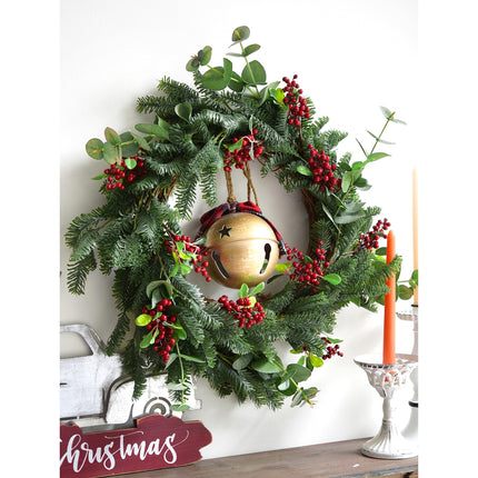 Vibrant Artificial Holly Red Berry Decorations with Flexible Stems: Set of 10 for Stunning Vases, Bouquets, and Floral Arrangements - FiveSeasonStuff Floral