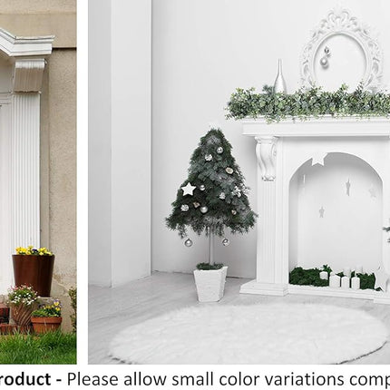 Eucalyptus Garland 9.2ft Long & Thick - Faux Greenery Garland Leaves - Artificial Eucalyptus Vines - Wedding Eucalyptus - Christmas Garland Home Room Decor - Table Runner Indoor Outdoor