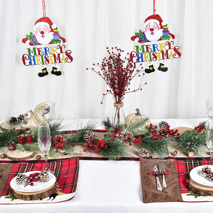 DearHouse 6FT Berry Pine Christmas Garland with Spruce Cypress Berries Pinecones Winter Artificial Greenery Garland for Holiday Season Mantel Fireplace Table Runner Centerpiece Year Decor