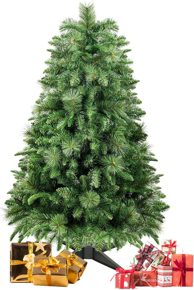 4FT Premium Artificial Christmas Tree, Green Holiday Christmas Pine Tree with Pinecone, Xmas Tree,Party Decoration, Easy to Assemble with Christmas Tree Stand