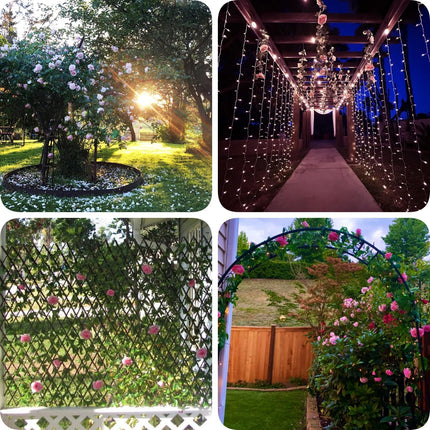 3 Pack Pink Flower Garland, Floral Garland for Birthday Party Table Mantel, 20 FT Large Rose Garland Artificial Rose Vine, Fake Rose Vine Hanging for Wedding Arch Flower Wall Backdrop Christmas