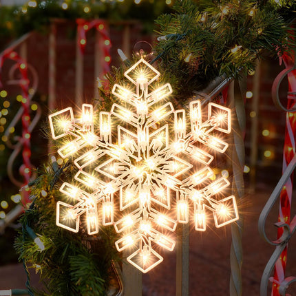 Lighted Snowflake Christmas Window Silhouette Decoration Christmas Lights for Christmas,Party,Home,Patio Lawn,Garden