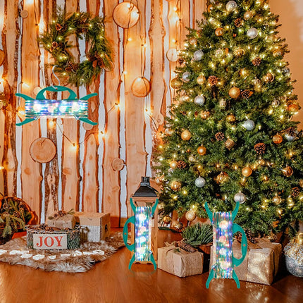 4 Pcs Christmas Light Storage Holder, Holiday String Light Organizer with Hooks, All Purpose Lights Cord Wind Up Storage Winder for Tree Light Extension Cord Garland