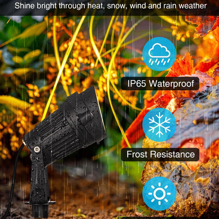 SUNVIE Dusk to Dawn Outdoor Lighting 120V LED Spot Lights Outdoor Landscape Spotlights with Photocell Sensor Waterproof Outdoor Spot Lights for Yard 7W Outdoor Spotlight Flag Light for Garden Tree