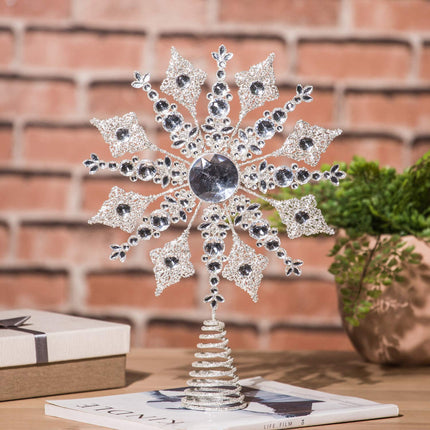Snowflake Treetop for Christmas Tree Topper Decoration,
