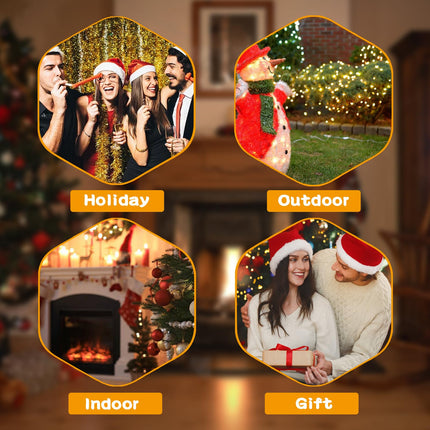 Christmas Laser Projector - Red and Green Elk Pulling Sled Outdoor Garden Light with Remote Control for Xmas Holiday Decoration Year Party Show