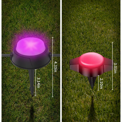 Outdoor Ground Lights 15 Pack, Smart RGBICW Pathway Lights, IP67 Waterproof Landscape Lighting, Christmas Outdoor Decoration for Garden, Yard, Patio, Lawn Decor