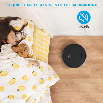 Robot Vacuum Cleaner,2100Pa Powerful Suction Robot Vacuums With Selfcharging,150Mins,Tangle Robotic Vacuums Cleaner, Low Noise, Ideal For Hard Floor, Lowpile Carpets & Pet Hair