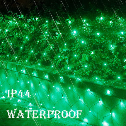 Green Net Lights Outdoor Mesh Lights St Patrick’s Day Decoration, 21ft x 5ft 360 LED Green Giant Mesh Lights Connectable 8 Modes Christmas Lights String Waterproof for Bushes Tree Garden Party Decor