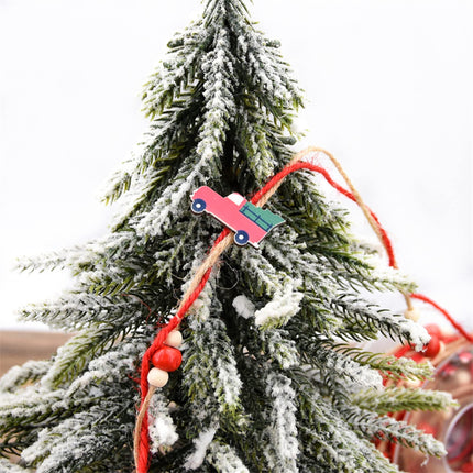 winemana 3 Pack 16.4 FT Christmas Bead Ribbon, Christmas Tree Trim Rope with Stockings & Red Truck, Xmas Decorations for Garland, Wreath, Wrapping, DIY Crafts Ornaments, Wedding Party Decor