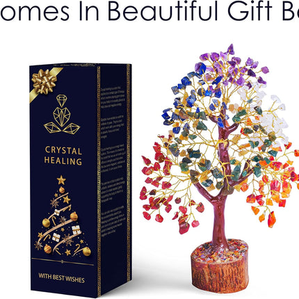 7 Chakra Tree, Crystal Tree, Chakra Tree, Seven Chakra Tree, Feng Shui Decor, Spiritual s for Women, Crystal Tree of Life, Money Tree, Stone Tree, Gemstone Tree, Zen Desk Decor, Chakra Stones