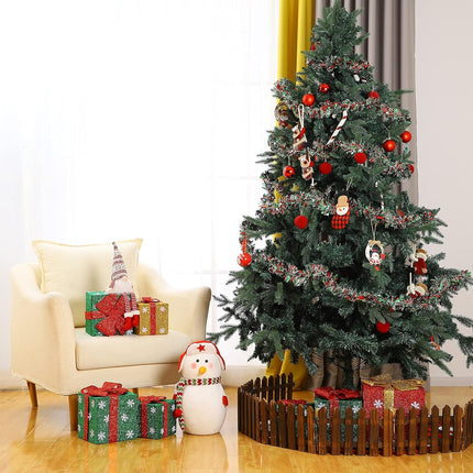59 Feet Christmas Tinsel Garland Metallic Twist Garland Shiny Hanging Garland Ornaments for Christmas Tree Party Supplies Indoor and Outdoor Decoration (Red Green Silver)