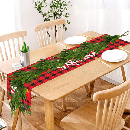 9Ft Christmas Garland Norfolk Pine Garland, Real Touch Winter Pine Garland, Green Artificial Greenery Garland for Table Wall Porch Fireplace Outdoor Indoor Room Winter Decoration