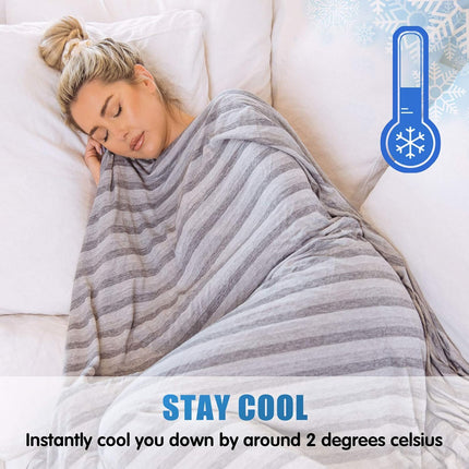 Ailemei Direct Cooling Throw Blanket For Hot Sleepers,Double Sided Cold Effect, Lightweight Breathable Summer Blanket For Couch