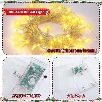 Jetec 62 Pieces Sunflower Christmas Tree Decor Sunflower Decorations with 80 LEDs String Lights for Home Fireplace Christmas Tree Party Indoor Decor