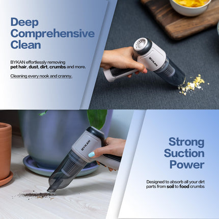 Handheld Vacuum Cleaner 38000 Rpm 120W Car Vacuum Cleaner, Mini Portable Vacuum Cleaner, Rechargeable, Tiny Vacuum For Home, Car, Office, Desk, Pet