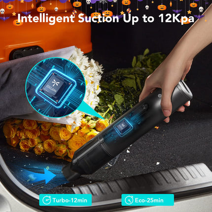 Coclean Super Lightweight Handheld Vacuum Cleaner, Integrating Suction And Blowing In One, 12000Pa Strong Suction, Runtime Up To 25Min, Typec Charging For Home And Car Clean