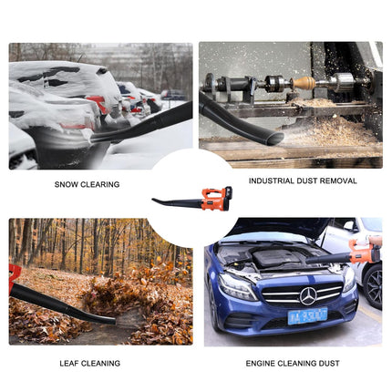 HOJILA Cordless Leaf Blower, 21V Electric Leaf Blower with 3.0Ah Battery & Charger, 6-Speeds Battery Powered Blower for Lawn Care,Patio,Garden,Yard,Jobsite