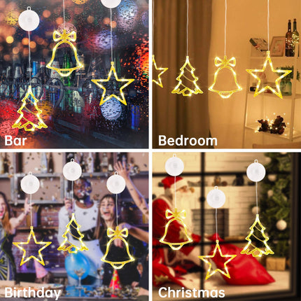 Thanksgiving Decorations Window Lights,LED Stars Lights Pack of 3,Fairy Lights,2 Modes Warm Lights Decoration Indoor for Thanksgiving Festival,Christmas,Party,Holiday