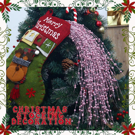 10 Pack 37" Long Artificial Glitter Berry Stem Decorative Branches Bead Sticks Fake Christmas Picks Pink Ornaments for Christmas Tree Fireplace Holiday DIY Wreath Home Large Vase Decor