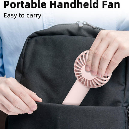 Handheld Fan Dual Motors Powerful Fan 3 Speeds Personal Small Desk Fan Lightweight Makeup Usb Rechargeable Fan For Indoor Outdoor