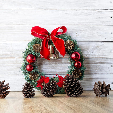 12 Pcs 12'' Christmas Wire Wreath Frames with Plier Metal Live Wreath Form Heavy Duty Wreath Frame Round Wreath Making Rings Base, Adjustable Shape, for Christmas, Green