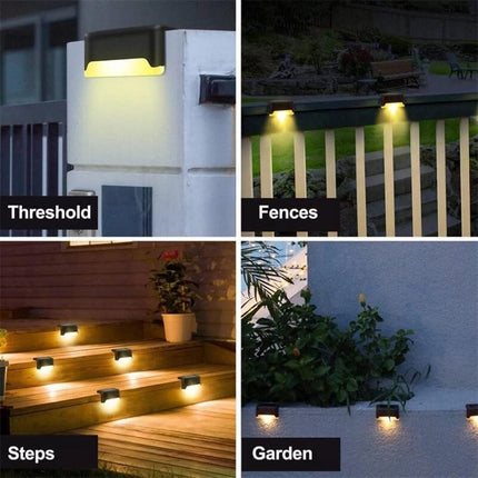 Uniqus Solar Powered Outdoor Lights 16 Pack By Village Eight Waterproof Solar Lights For Stairs Pathway Deck Patio Garden Lights