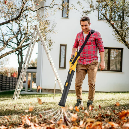 Jswin Cordless Leaf Blower with 5.2Ah Battery and Charger, 2 Batteries