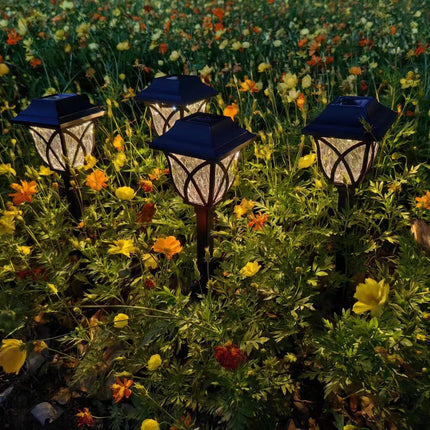 KAQ 8 Pack Solar Christmas Lights Outdoor Waterproof, Solar Garden Lights Auto On/Off, Outside Lights for Yard, Landscape, Pathway Christmas Decorations(Warm White)