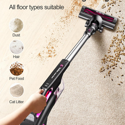 Cordless Vacuum Cleaner With 2200Mah Detachable Battery, Telescopic Wand, 7 In 1 Lightweight Stick Vacuum, Rechargeable Electric Broom, Vshaped Antitangle Roller Brush For Home Pet Hair Hard Floor