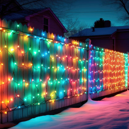 VIHOSE 8 Sets Christmas Solar String Light Outdoor Waterproof 39 ft 100 Led Solar Powered Led Christmas Lights, 8 Modes Solar Outdoor String Lights Fairy for Trees Garden Patio(Multicolor)
