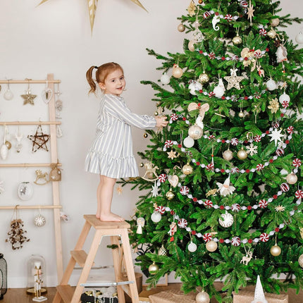 10 Feet Candy Garland for Christmas Tree Candy Cane Garland Peppermint Christmas Decorations Fake Crystal Glitter Candy Decor Christmas Tree Garland for Xmas Home Decoration