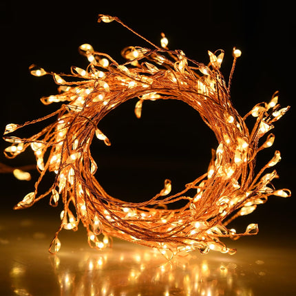 Battery Operated Christmas Lights, 20FT Garland Lights 200 Led Fairy Lights with Remote 8 Modes Christmas Fairy Lights Waterproof Fairy Lights for Bedroom Christmas Tree Wreath Decorations