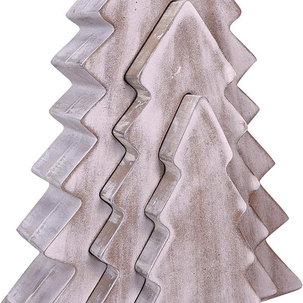ReLIVE Wooden Block Nested Tree - Christmas Decoration - Collectible Figurine - Holiday Décor - Tabletop - Winter Decorations - Idea