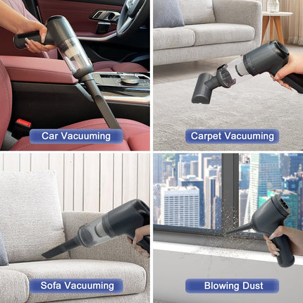 Mini Handheld Vacuum Cordless, Car Vacuum Cleaner Portable Rechargeable 3 In 1 Dust Buster & Air Blower & Pump, High Power Small Car Vacuum Cordless For Home, Office And Car