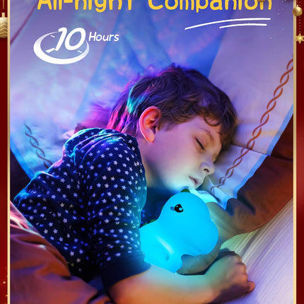 Dinosaurs s Baby s, 16 Colors & Remote Control Silicone Dinosaur Light Dinosaur Lamp, Dimmable Baby Night Light Lamp, Portable Rechargeable Dinosaur Christmas s for Boys