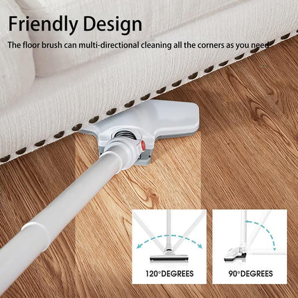 Cordless Vacuum Cleaner, Handheld 3In1 Stick Lightweight Vacuum Broom For Pet Hair Hardwood Floor Cat Litter Mattress Cleaning