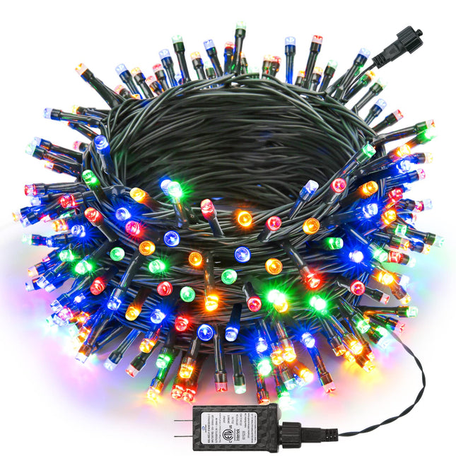 Joomer Christmas Lights 100FT 300 LED String Lights with 8 Modes Timer Connectable Waterproof Plug-In Fairy Lights for Home, Garden, Party, Holiday, Tree, Christmas Decorations (Multicolor)