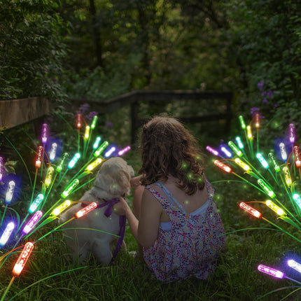 Solar Outdoor Garden Lights,LED Solar Swaying Lights for Garden Patio Yard Pathway Walkway Wedding Party Christmas Landscape Lighting(Multicoloured, 2 Pack)