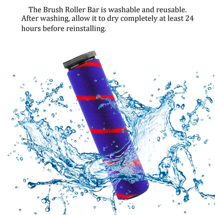 Soft Roller Cleaner Head Compatible With Dyson V6, Dc58, Dc59, Dc61, Dc62, Dc74 Cordless Vacuum Cleaner, Hard Floor Attachment With Headlights For A&B Interface