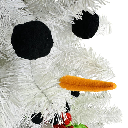 Tree Buddees Cute Snowman Christmas Tree - 5 Foot Tall - Accessories Included